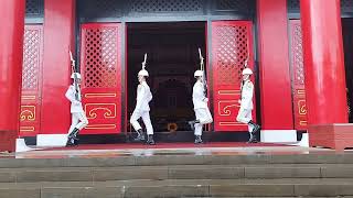 112/09/04日台北之旅忠烈祠衛兵交接儀式。