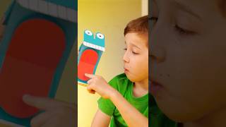 😬 DIY TALKING MONSTER! 🧒 Create with YOUR KID! #shorts #kids