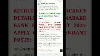 Nabard Bank Recruitment 2024 Apply Online | New TN Government Jobs #governmentjobs2024 #job #jobs