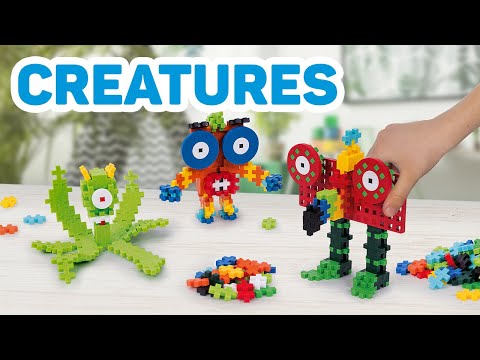Plus-Plus Learn to Build Creatures - Stop Motion Video