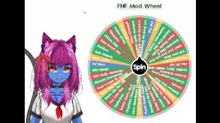 SPINNING THE FNF MOD WHEEL ROFNF OR OSUMANIA LATER??!!| Blue Vtuber FNF Funkin!!!!