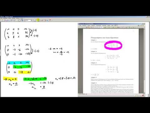 Lineare Gleichungssysteme mit dem Gauss-Verfahren lösen 1
