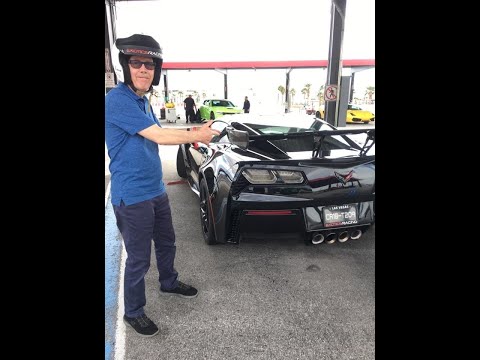 Allen drives a Corvette C7 ZR1