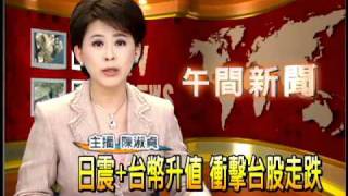 日震+台幣升值 衝擊台股走跌－民視新聞