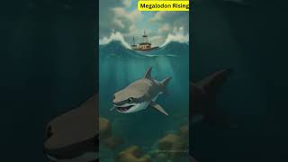 Megalodon Rising | Shadow Beneath the Storm #megalodon   #oceanmonster  #SeaTerror #shorts