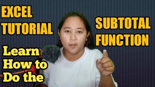 Subtotal Formula in Excel Tagalog Tutorial