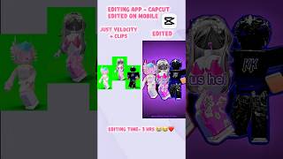 CLIPS VS EDIT! Tc: @bailzberry  #roblox #edit #capcut #robloxedit #capcutedit #vs #clips #editing