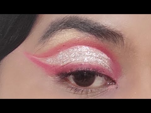 Creative Eye Look | Glitter Eye Makeup | #thesneha #shorts