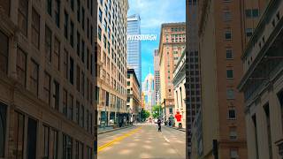 Downtown Pittsburgh, Pennsylvania, USA #driving tour#cityview  #usa #usatravel #pittsburghpa