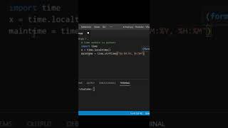 time module in python!!!!! #shorts #programming #python