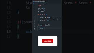 Armstrong Number in PHP #shorts #php #programming #armstrongnumber #codingwithpeace
