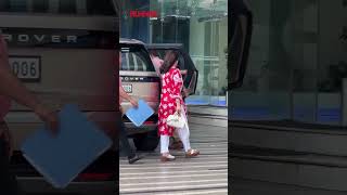Spotted! Madhuri Dixit Radiates Charm in a Vibrant Red Ethnic Outfit