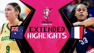 Australia 🇦🇺 vs France 🇫🇷 | Highlights | FIBA U19 Women's Basketball World Cup 2025