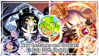NEW COSTUMES AND 3 COOKIES IN ONE UPDATE 😱 || CRK July 30th Preview || Cookie Run Kingdom