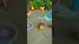 Mini hand pump project water with supply motor drinks deer for farm #waterpump #shorts #300