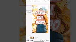 Simple inspiration for Fall design in Canva under 5 minutes! #canvatips #canvadesign #canva2024