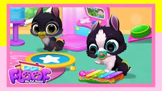 Floof My Pet House: Daily Routine of Puppies, Kitties and Rabbits