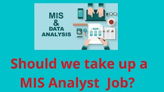 Should we take up a MIS Analyst Job?