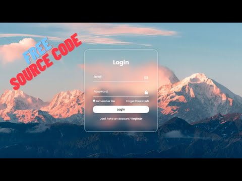 Animated Login Form using HTML and CSS with Source Code