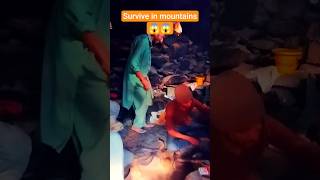 how to survive in mountains #survival #survivalinmountains #survivalstory #mountainsurvival #ytshort
