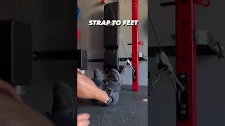 Reverse Squat Strap: Strengthen Hip Flexors & Lower Abs #shorts