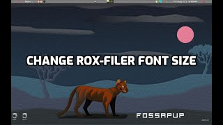 change rox-filer fontsize