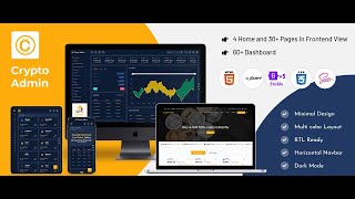 Tokenize Admin Template Bootstrap 5 with Dark Theme