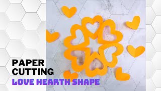 Simple #LOVE HEART SHAPE | LOVE garland 3 | LOVE paper cutting | #爱心剪纸