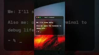 When sleep mode crashes and terminal opens.