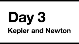 Intro to Astro 2023 Day 3: Kepler and Newton