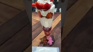 食べ比べいちごパフェシリーズ🍓 マルトメ・ザ・ジューサリー パフェテリア🍨　#贅沢いちごパフェ　#心斎橋グルメ  #mayaちゃんねる