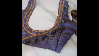 Simple saree blouse cutting and stitching #shortvideo #youtubeshorts #asfashion #viral