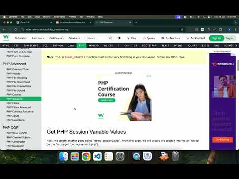8. Sessions | Core PHP Development