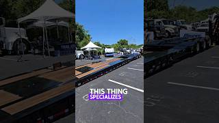 Landoll extendable trailer #trucking #heavyequipment #towing #heavyhaul #lowboy #landoll