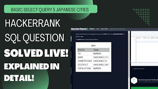 Hackerrank #sql question Solved  JAPANESE CITIES ATTRIBUTE |#learnsql  Queries| #hackerranksolutions