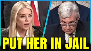 Pam Bondi LOSES CONTROL after Sen. Whitehouse DESTROYS her in Fiery Live Hearing