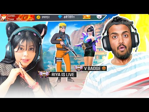 V BADGE YOUTUBER GIRLFIREND REVEAL🤣 CRAZY PRANK ON ASHIQ 🤬 रुला DIYA BACHE😳#prank - Garena Free Fire