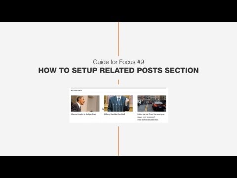 Guide #8: How to set up Related post - DW Focus WordPress News Theme