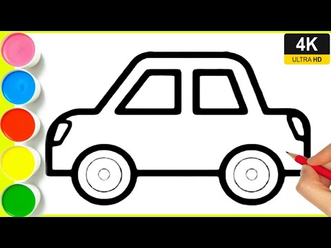 Simple easy way on how to draw a car || Car drawing step by step || Easy car drawing for beginners.