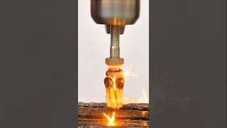 I tried  friction welding on metal screws  #experiment#FrictionWelding #DIYWelding #MetalWork
