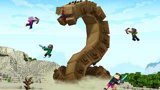 LOKI E AMIGOS CONTRA MINHOCA GIGANTE DO DESERTO no MINECRAFT!!