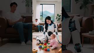 Robot Mom of the Future 🤖 | Heartwarming AI Family Life"#shorts