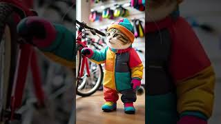 Cat Buy New Bycycle #shorts