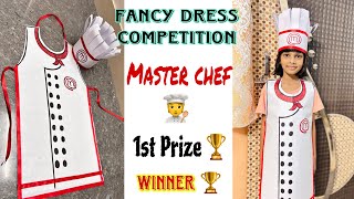 How To Make Master Chef Costume & MasterChef Apron#craft #kashishkhan87#diy #fancydresses#trending