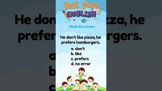 Can you find the error in this sentence? Comment your answer. #english101 #learningenglish