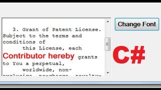 C# Tutorial 77: How to Use FontDialog in C# to change Font Size ,Color,Type .....