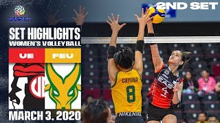 UE vs. FEU - March 3, 2020  | Set 2 Highlights | UAAP 82 WV