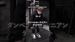 週2回45分以内でできるトレーニングメニュー Day2#shorts #youtubeshorts #筋トレ大学 #筋肉博士#忙しい#筋トレ