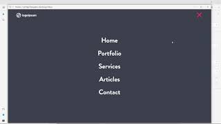 Adobe XD - Full Page Navigation Menu with a Time Delay Animation Prototype | Staggering Animation