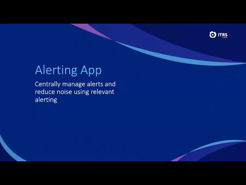ITRS Obcerv Alerting App Demo